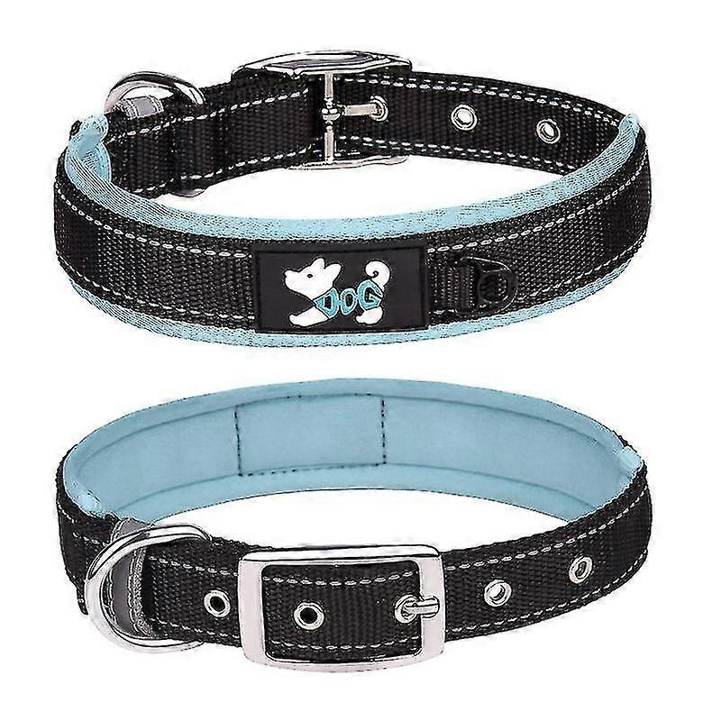 Collare per animali domestici con collare per cani in nylon riflettente da passeggio Taglia M