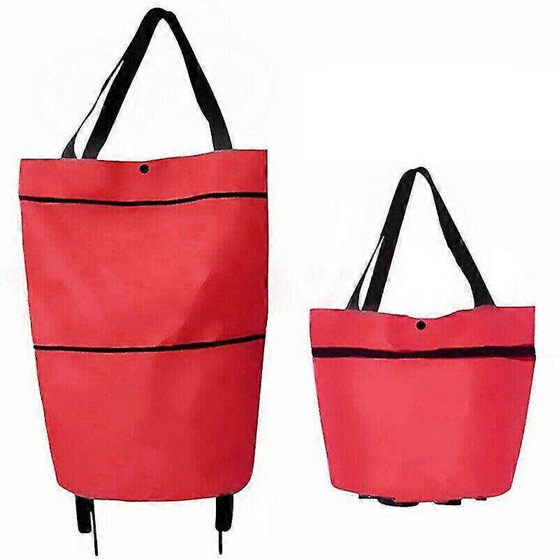 trolley oxford cart wheel reusable shopping folding foldable