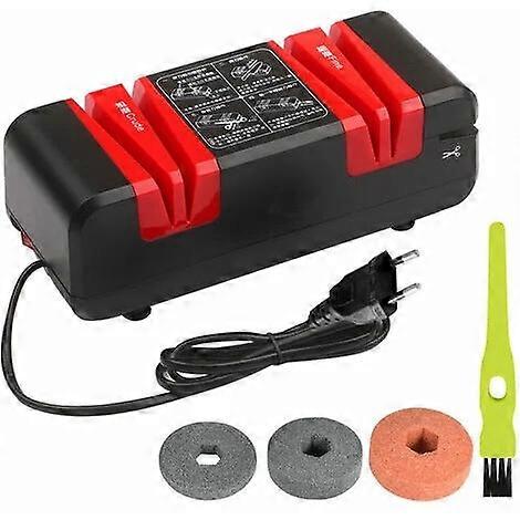 Knife sharpener-European standard black and red (plus 1 set of grinding wheels)