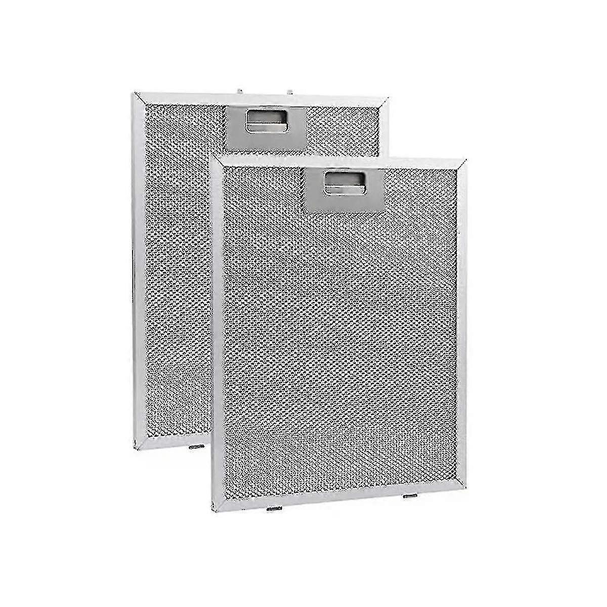 2pcs Range Hood Filter Cooker Hood Grease Filter Kitchen Extractor Ventilation Aluminium Aspirator320mmx260mmx9mm