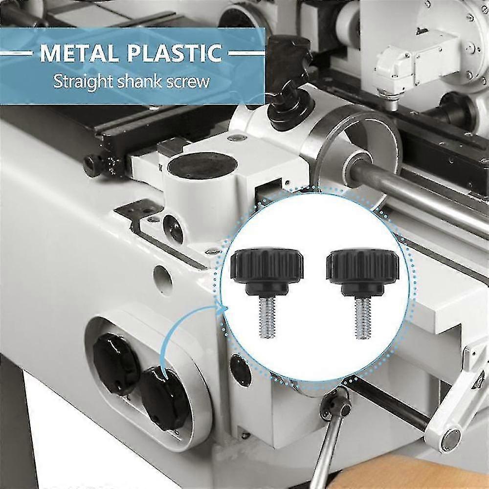 New style M4 X 10mm Round Head Screw On Thumbscrews Knurled Clamping Knob 2 Pcs