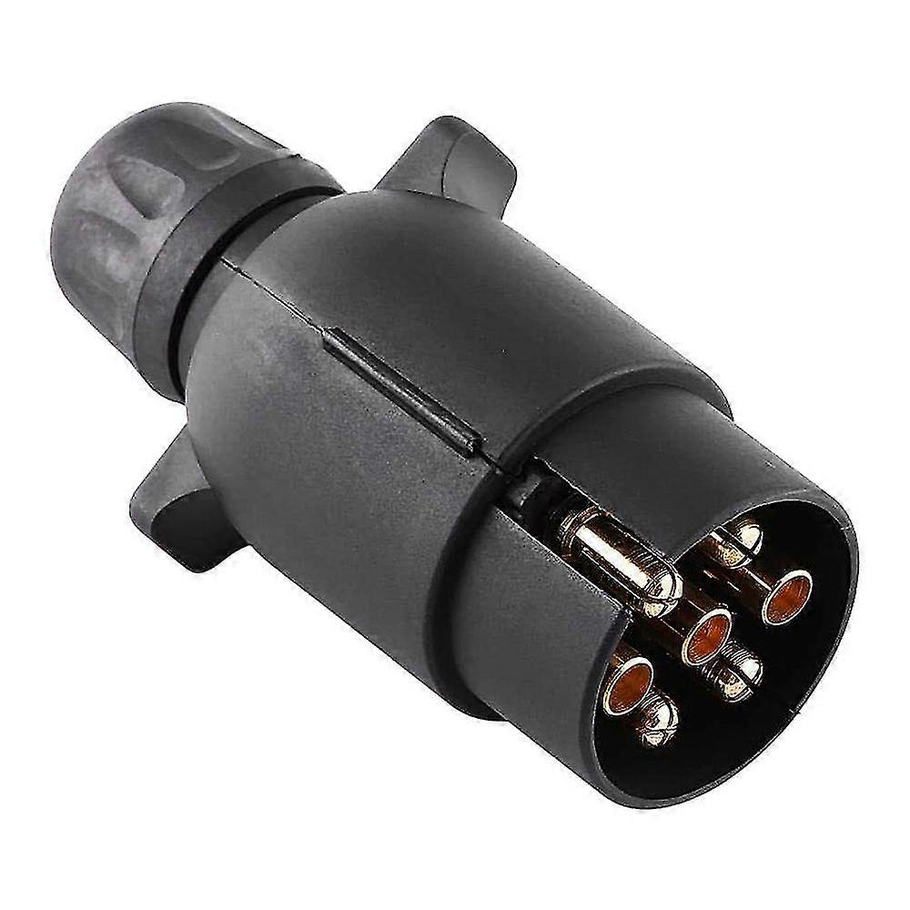 12n Type 7 Pin Plastic Trailer Caravan Plug Wiring Lights Adapter