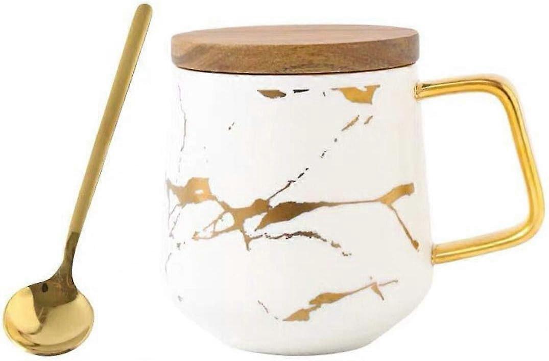 Porslin tekopp kaffemugg set för eftermiddagste - marmormönster