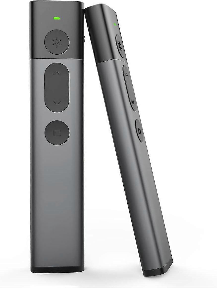 Presentation Clickers for PowerPoint, Rechargeable Aluminum Wireless Presenter Clicker Remote for Mac/Keynote/Computer/Laptop, PowerPoint Clicker for 