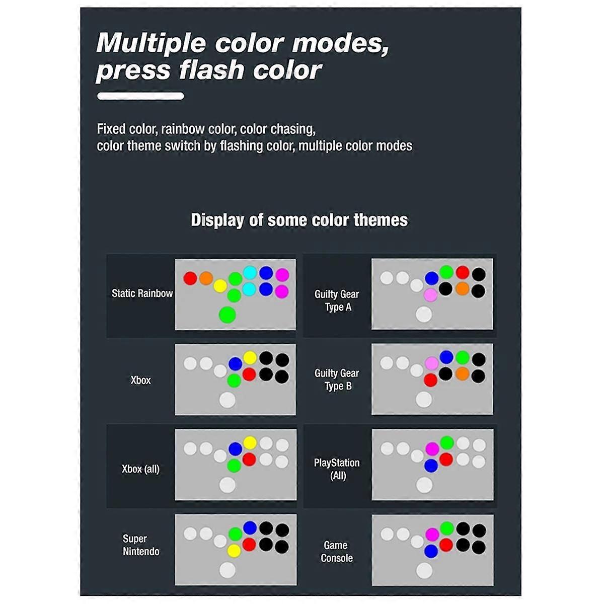 Fighting Stick Arcade Keyboard Controller Handle Arcade Joystick Fighting Rocker for // Switch PC