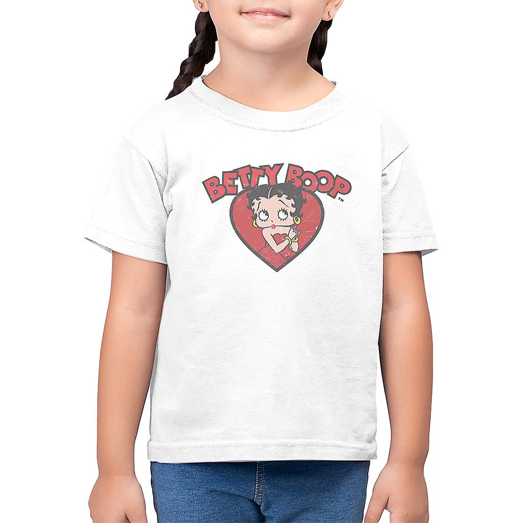 Betty Boop Love Red Dress Kid's T-Shirt