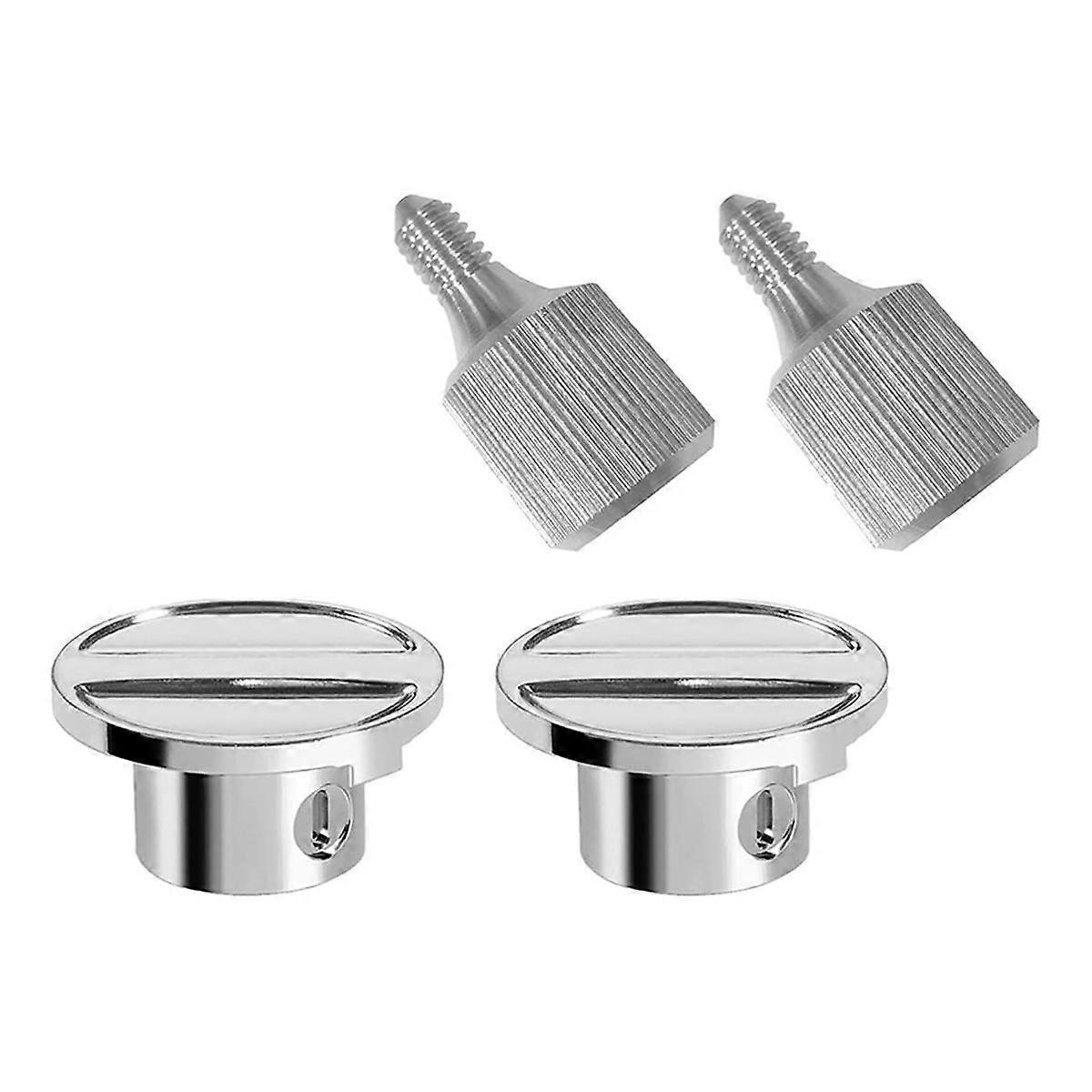 2set Stainless Steel Attachment Knob Thumb Screws Hub Screw Accessory for Stand Mixers Attachment Cap Hub