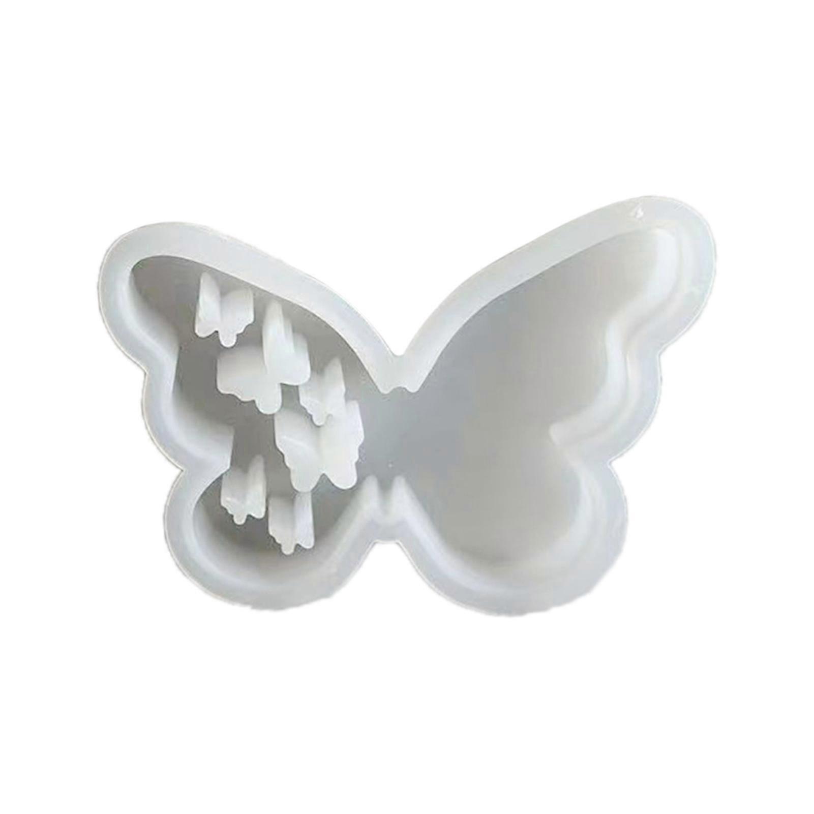 Butterfly Silicone Mold Easter Easy to Use Plaster Mould Reusable Non-Stick Silicone Casting Mould for Epoxy Wax Plaster Crafts