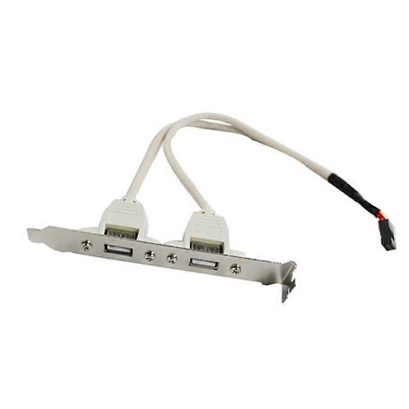 Motherboard USB 2.0 Cable Adapter Rear Panel Bracket