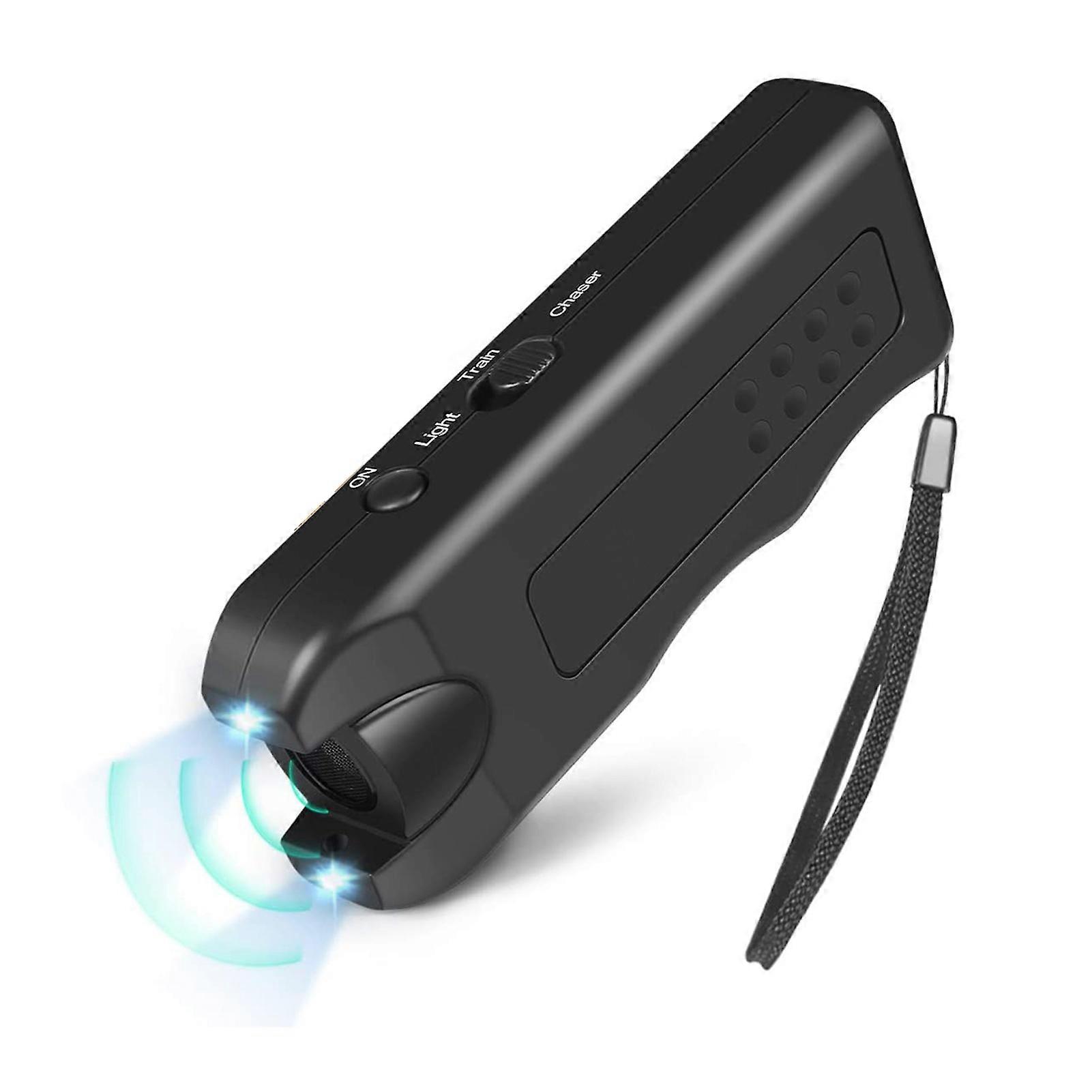 Handheld Light-Emitting Ultrasonic Dog Repeller with Battery Sturdy Dog Barking Deterrent Device for Outdoor Walking