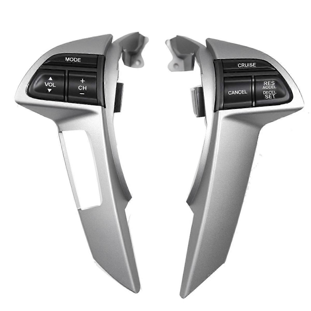 Car Steering Wheel Cruise Control Button Volume Adjustment Switch with Hole Frame for Accord 2008-2012 ,B