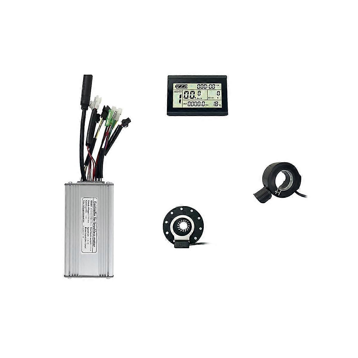 36v 48v 500w Electric Bicycle 22a Sine Wave Common Head Controller With Lcd3u Meter Electric Bicycl