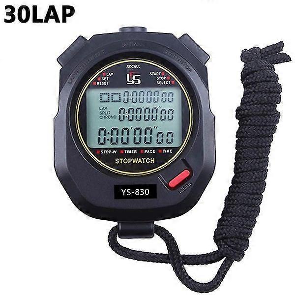 Stopwatch 30 Lap Split Memory Digital Sports Stopwatch Countdown Timer