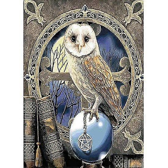 الماس التطريز اللوحة الصليب غرزة البومة أحجار الراين هدية الماس فسيفساء