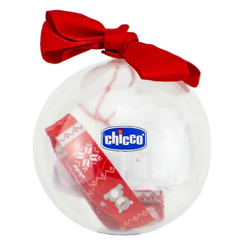 Chicco Νοσηλευτική Εξαιρετικής Ποιότητας και Υγιεινής Χριστουγεννιάτικη Πιπίλα Clip (Κόκκινο)