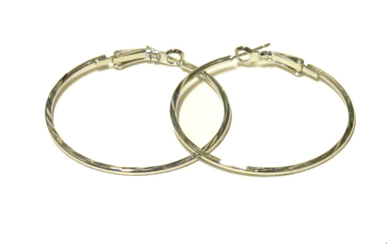 Large hoop earrings 