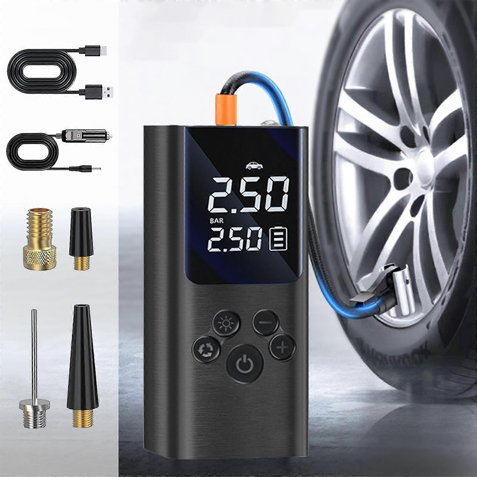Wireless Digital Display Models Car Inflatable Pump Electric Pump Car Portable Tire Lighting Pump Inflator Portable Power Supply FLYE1343