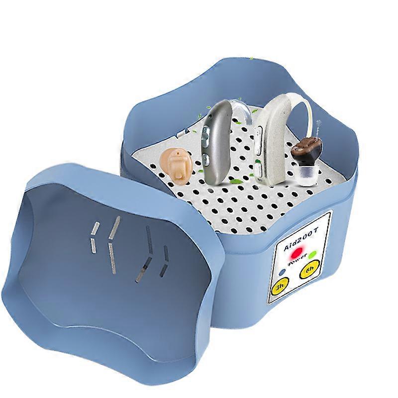 220V Ear Hearing Aid Dryer Box 3/6H Timer Drying Dehumidifier Dry Box Moisture Proof Storage Case for Sound Amplifier Device