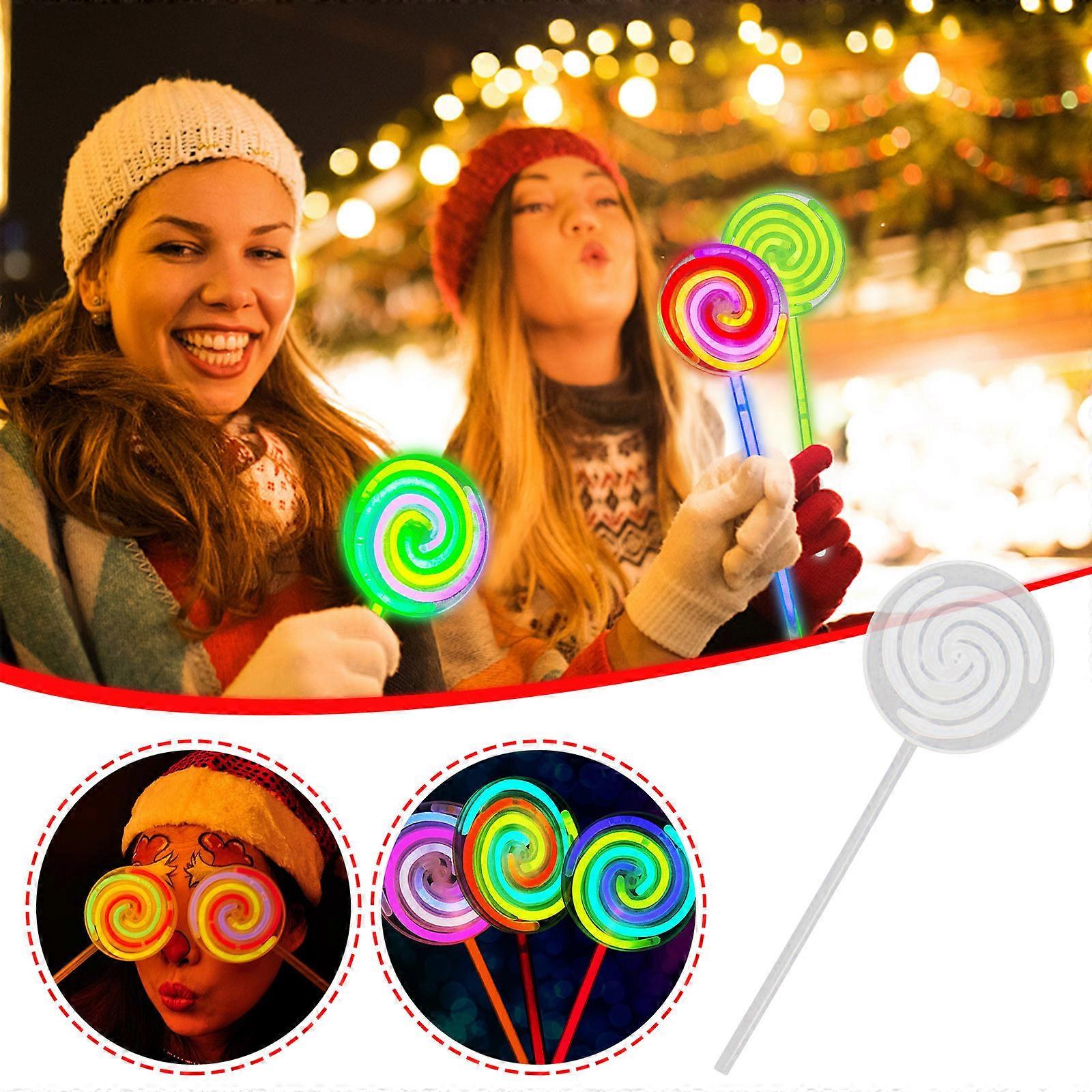 Lollipops Fluorescent Windmills Glowing Lollipops Sticks Luminous Sticks Evening Glowing Props 5ml 240509