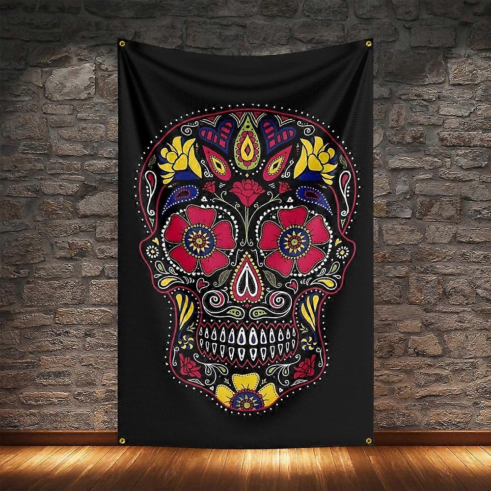 Jour de la mort drapeau polyester impression numérique bannière cadeaux