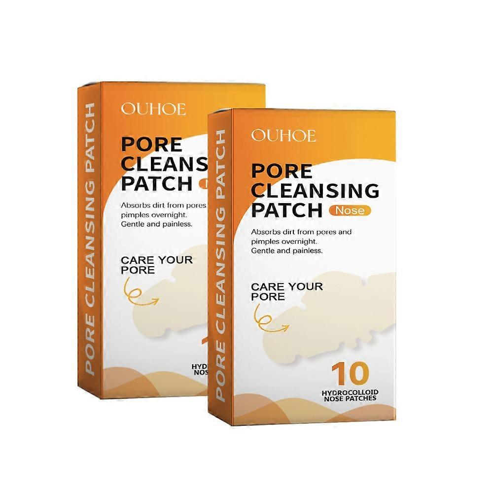30pcs Pore Cleansing Patch, Blackhead Removal Pore Strips, Hydrocolloid Nose Patch Targets Pores & Pimples Deep Cleansing