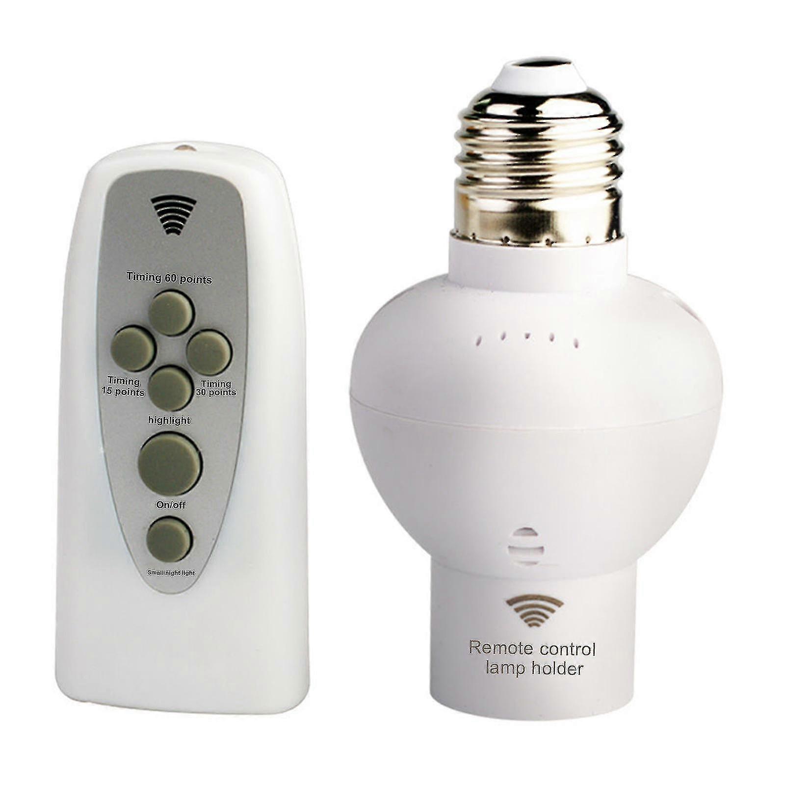 Wireless Lamp Bulb Holder Receptacle E27 Socket Infrared Remote Control