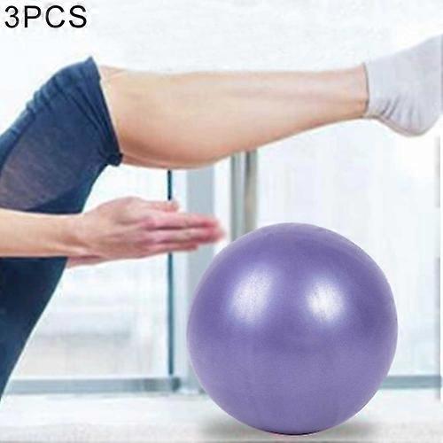 3 PCS Mini Yoga Pilates Ball Explosion-proof PVC Ball Balanced Fitness Gymnastic Exercise Training with Straw