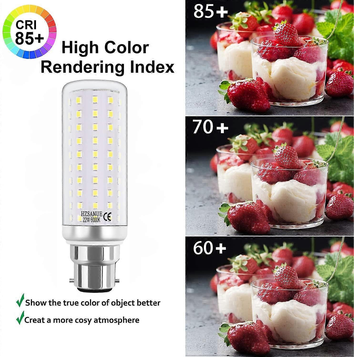 E27 LED Bulb 12W, E27 Small Edison Screw (SES) LED Corn Bulbs Daylight White 6000K, Equivalent to 100W Incandescent, AC85-265V, 1000LM Non-Dimmable, f
