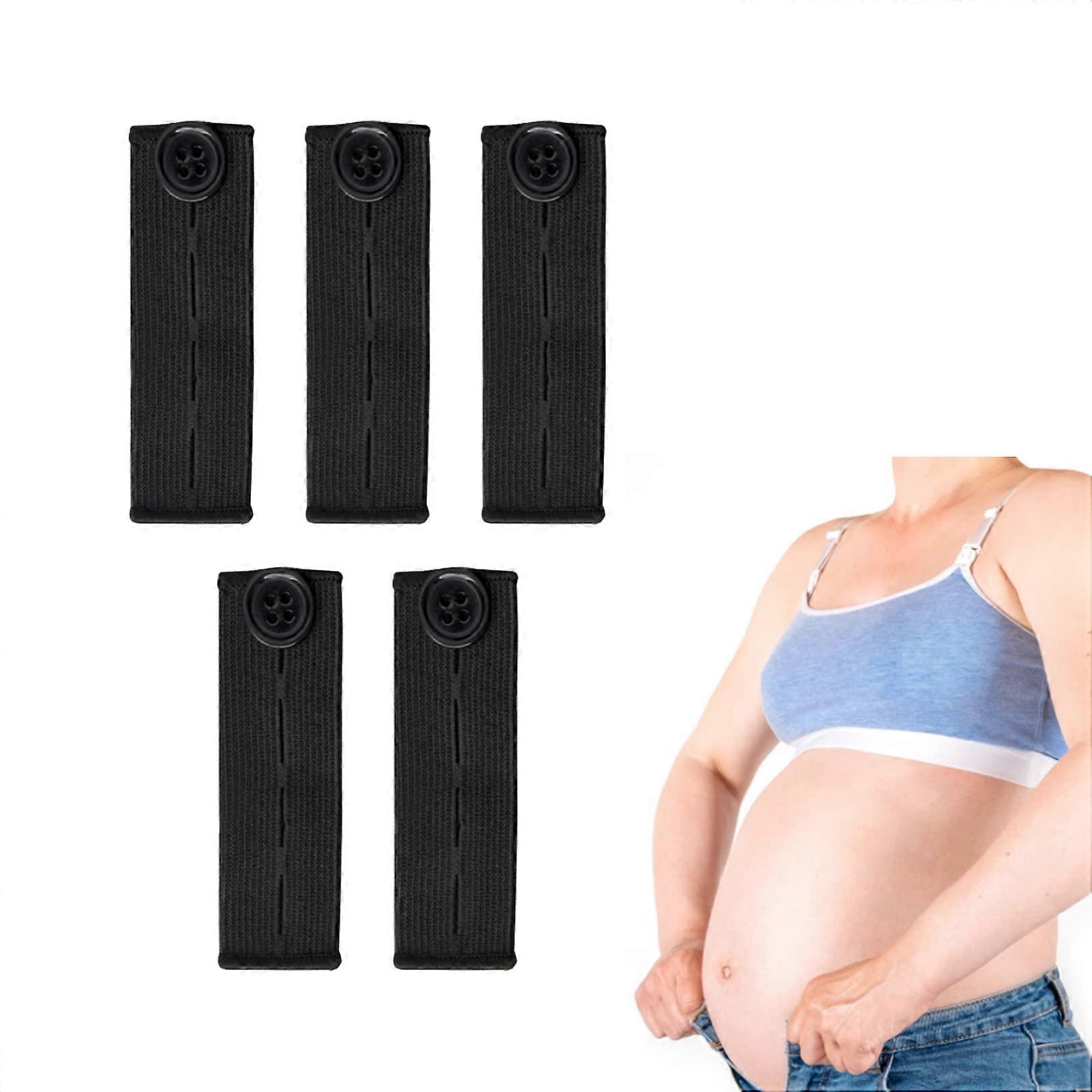 5pcs Adjustable Elastic Waist Extender,Button Extender for Jeans,Elastic Button Extender Pants