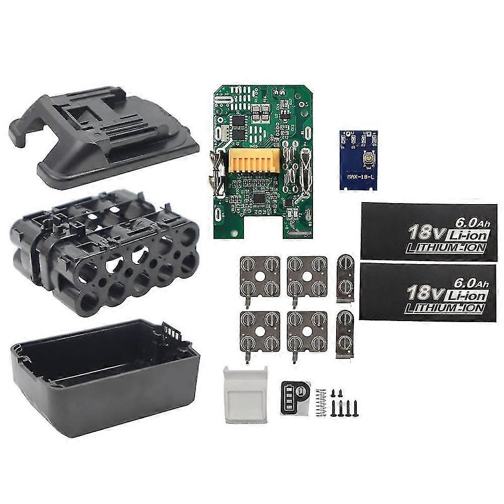 Plastic Case And Protection Detection Protection Board Pcb For 18v 10x18650 Battery Bl1840 Bl1850 Bl