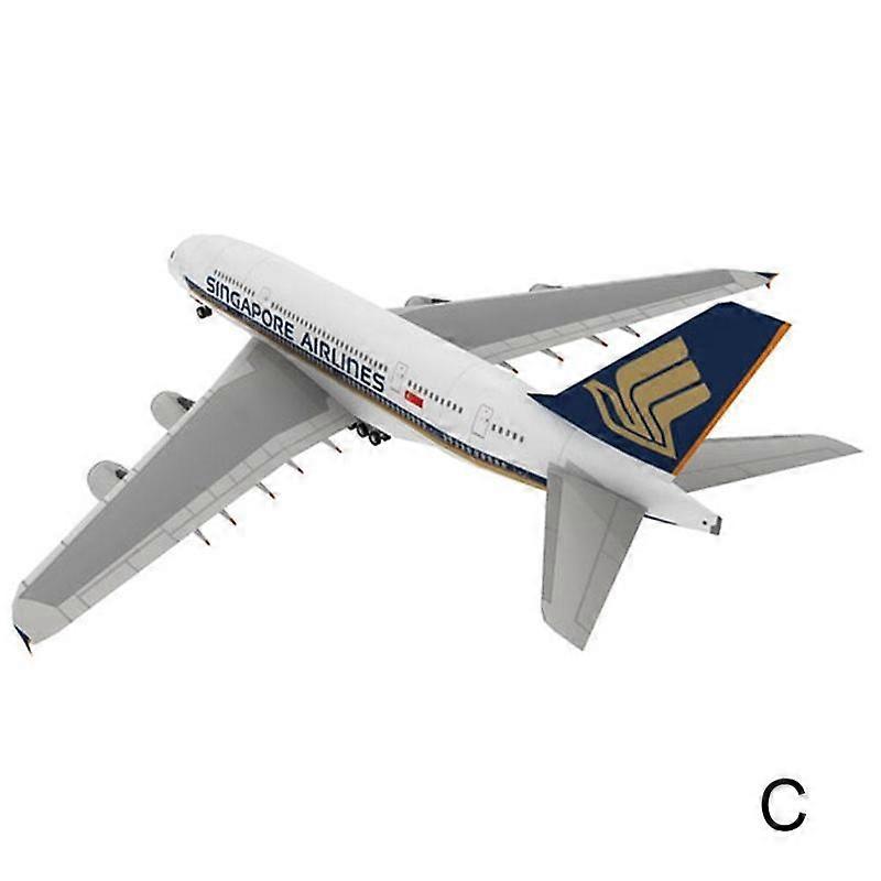 Singapore Australia Uae Airbus A380 Airliner Paper A380 Aviation Civil Airbus Craft Multicolor