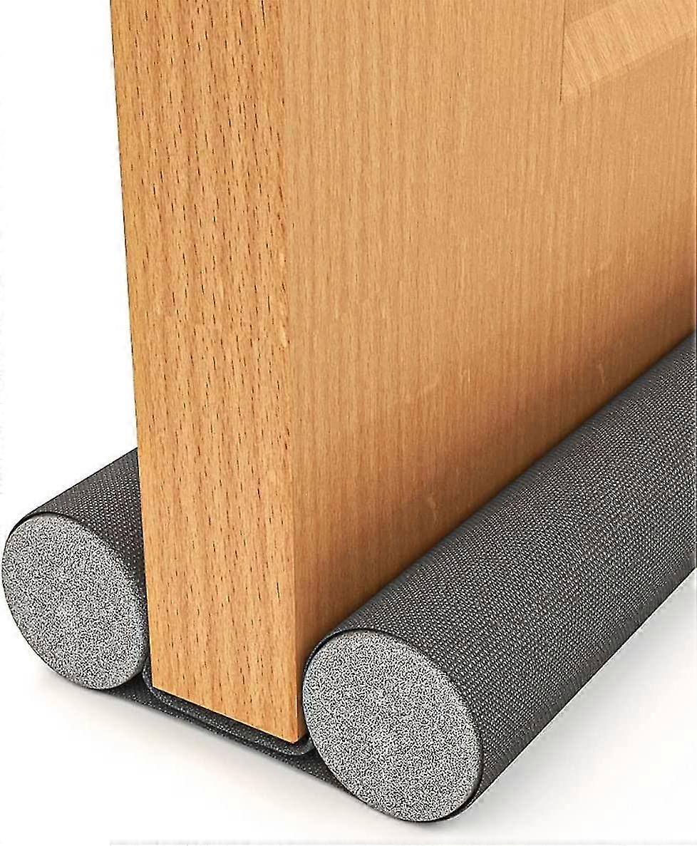 Flkwoh Boudin De Porte Isolant 90 Cm Double Bas De Porte Isolant | Coupe-froid Ajustable Boudin Porte Isolation Pour Dessous De Porte Intrieur Et Ext