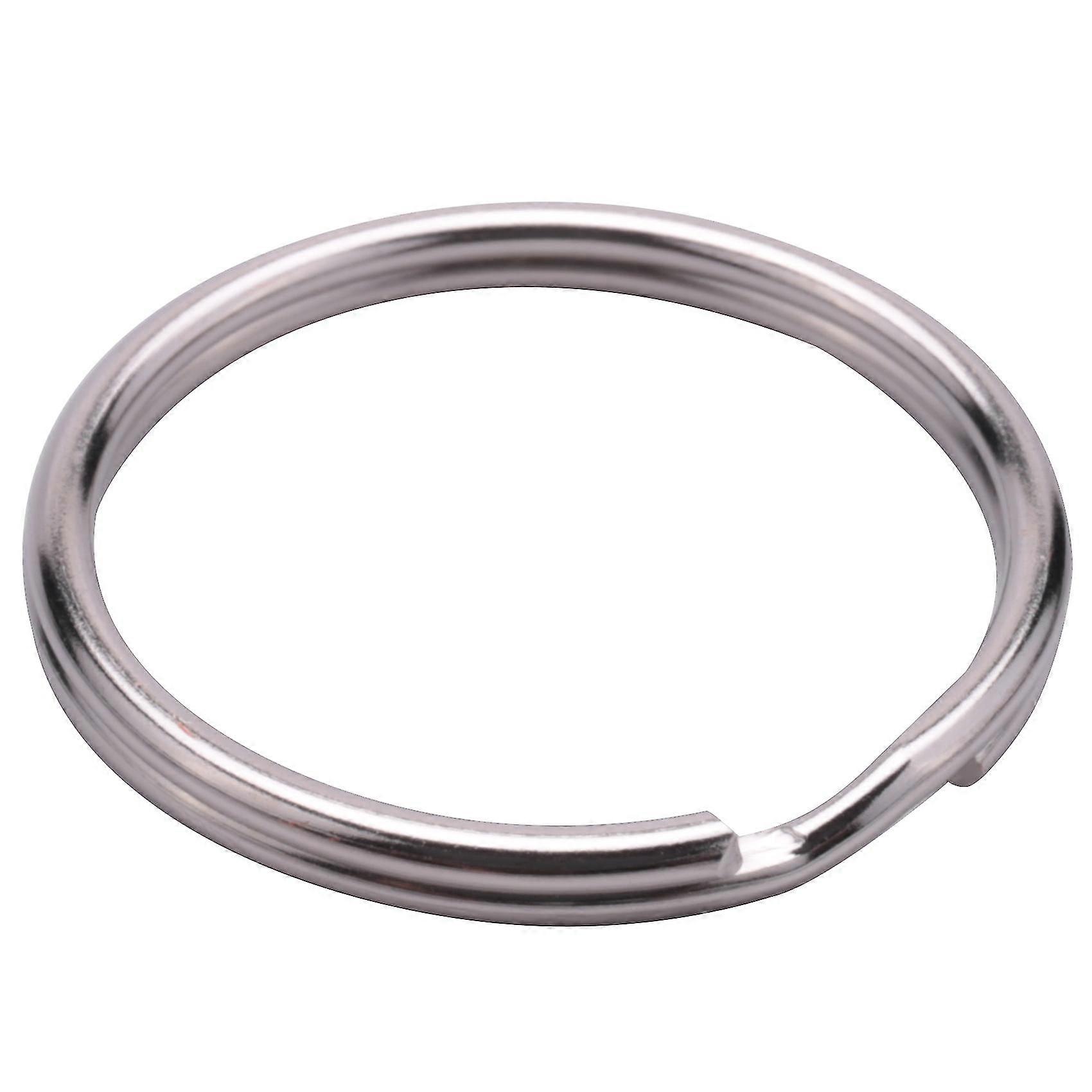 50x Split Keyring Keychain Key Ring Loop Holder Clasps Keyfob Connector 25mm