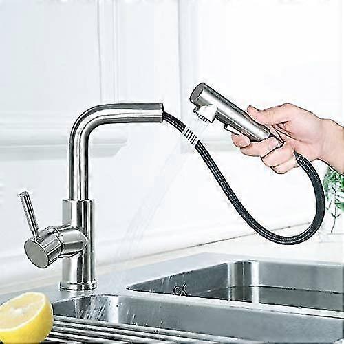 Faucet Kitchen,kitchen Faucet Extendable High Pressure 360 Rotatable
