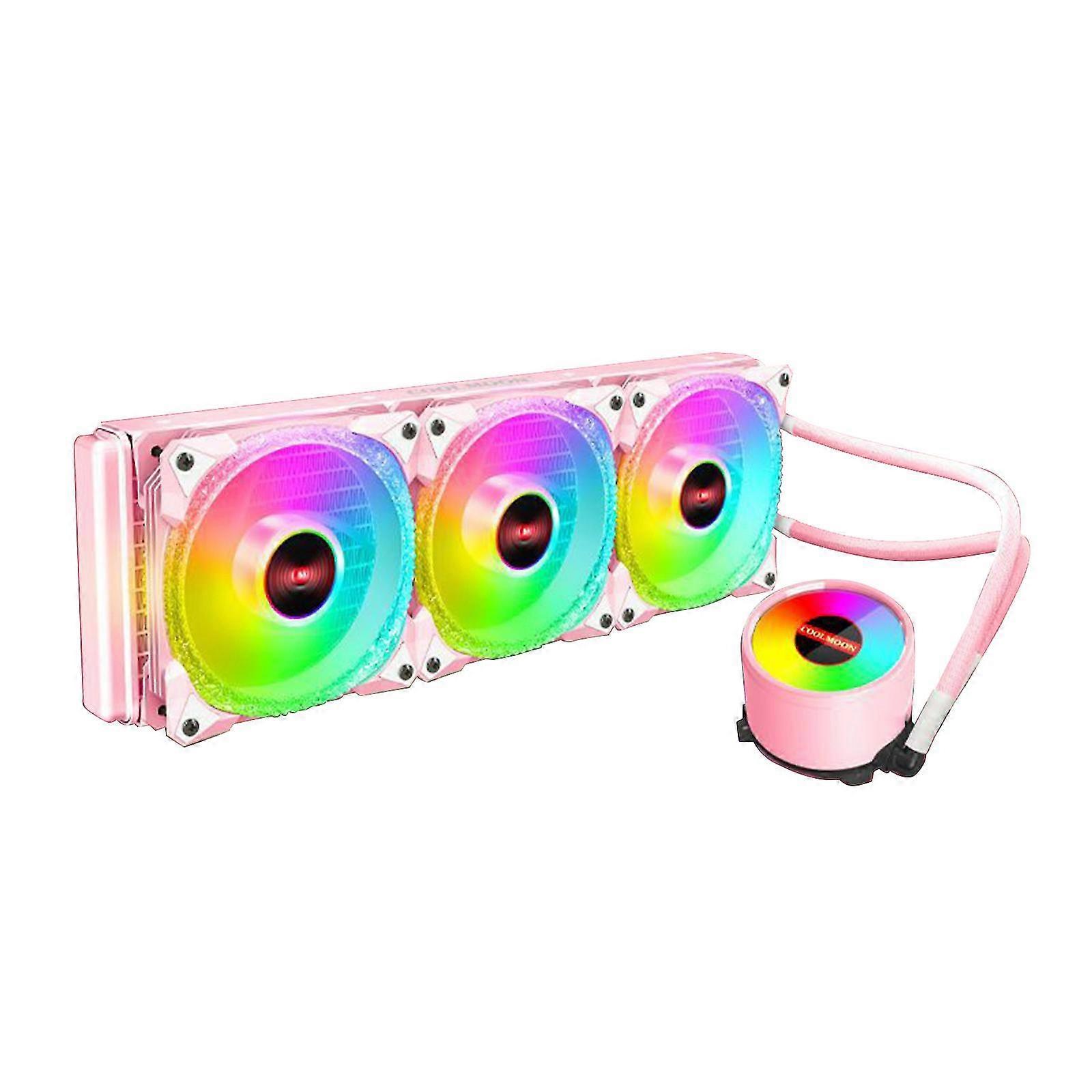 Computer Cpu Radiator 5v Argb Water Cooler Heatsink 3 Argb Cooling Fans 2600rpm