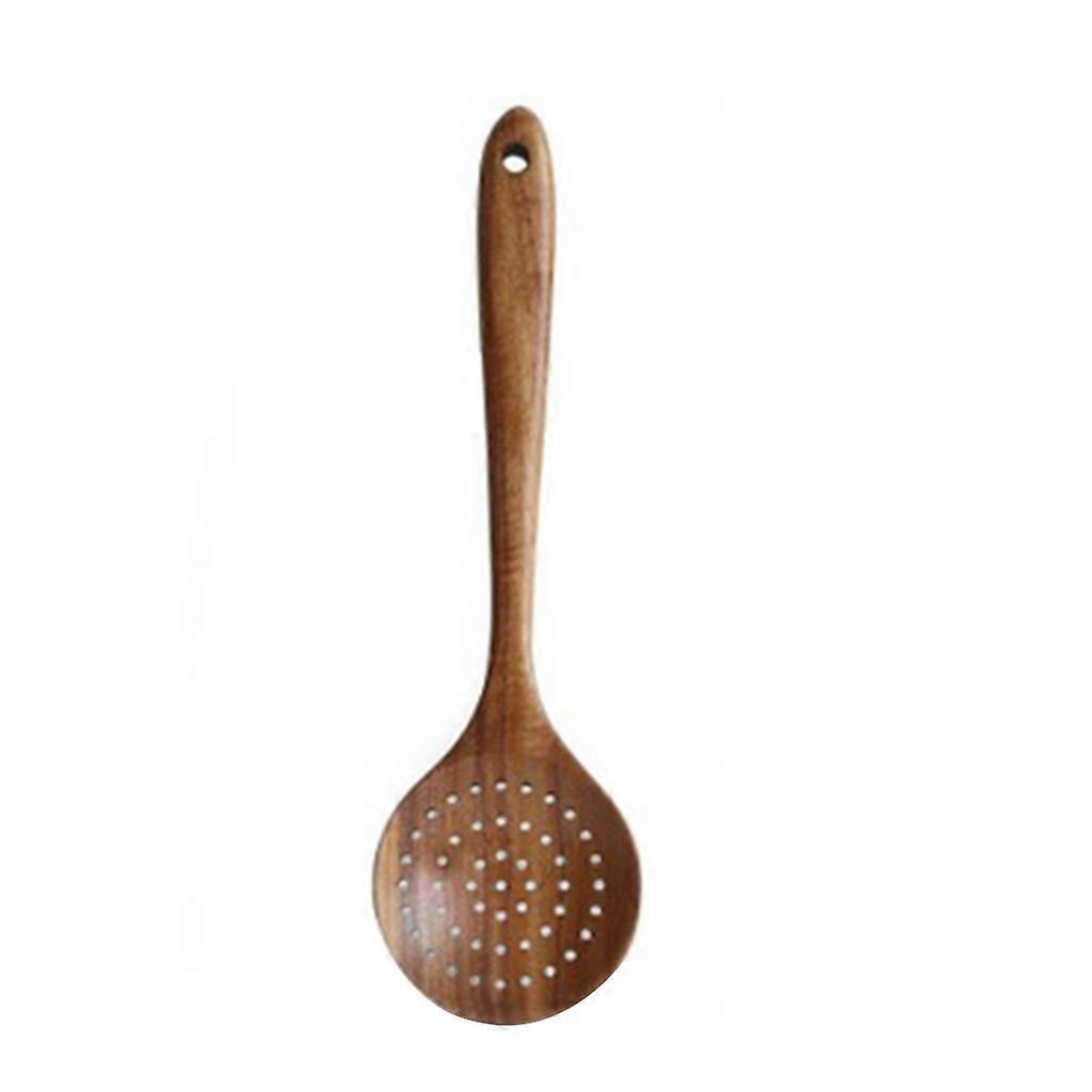 Trä spatel rissoppa sked Colander Köksredskap Porslin Servis