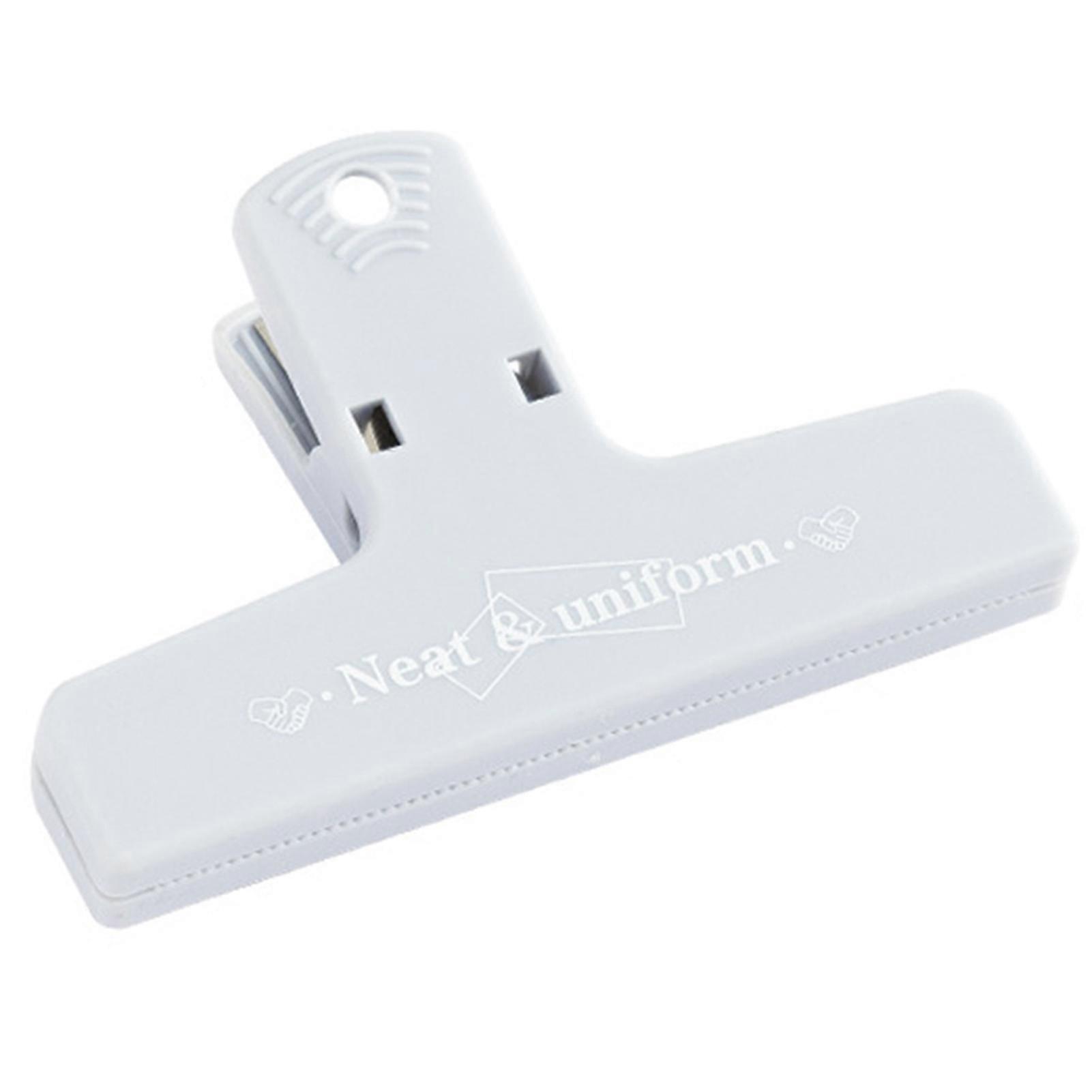 Stationery Clip Magnetic Absorption Anti-slip Handle Micro-serrated Jaw Strong Grip Fall-resistant Side Sealing Long Tail Clip Office Supply KAESI