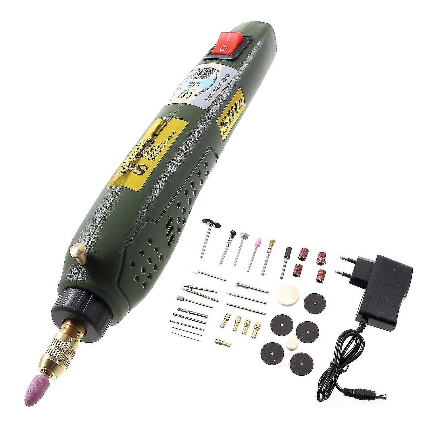 Slite P500-11a Mini Electric Grinder Set Engraving Machine Diy Electric Drill Tool - Eu Plug
