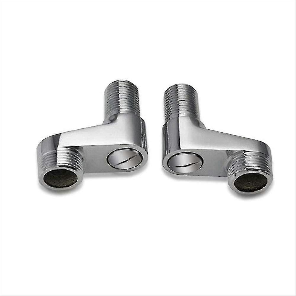 2-pack Bath Faucet Adapters With 3/4", 1/2" Adjustable Swing Arm, Claw Shower Faucet, Solid Brass Bar