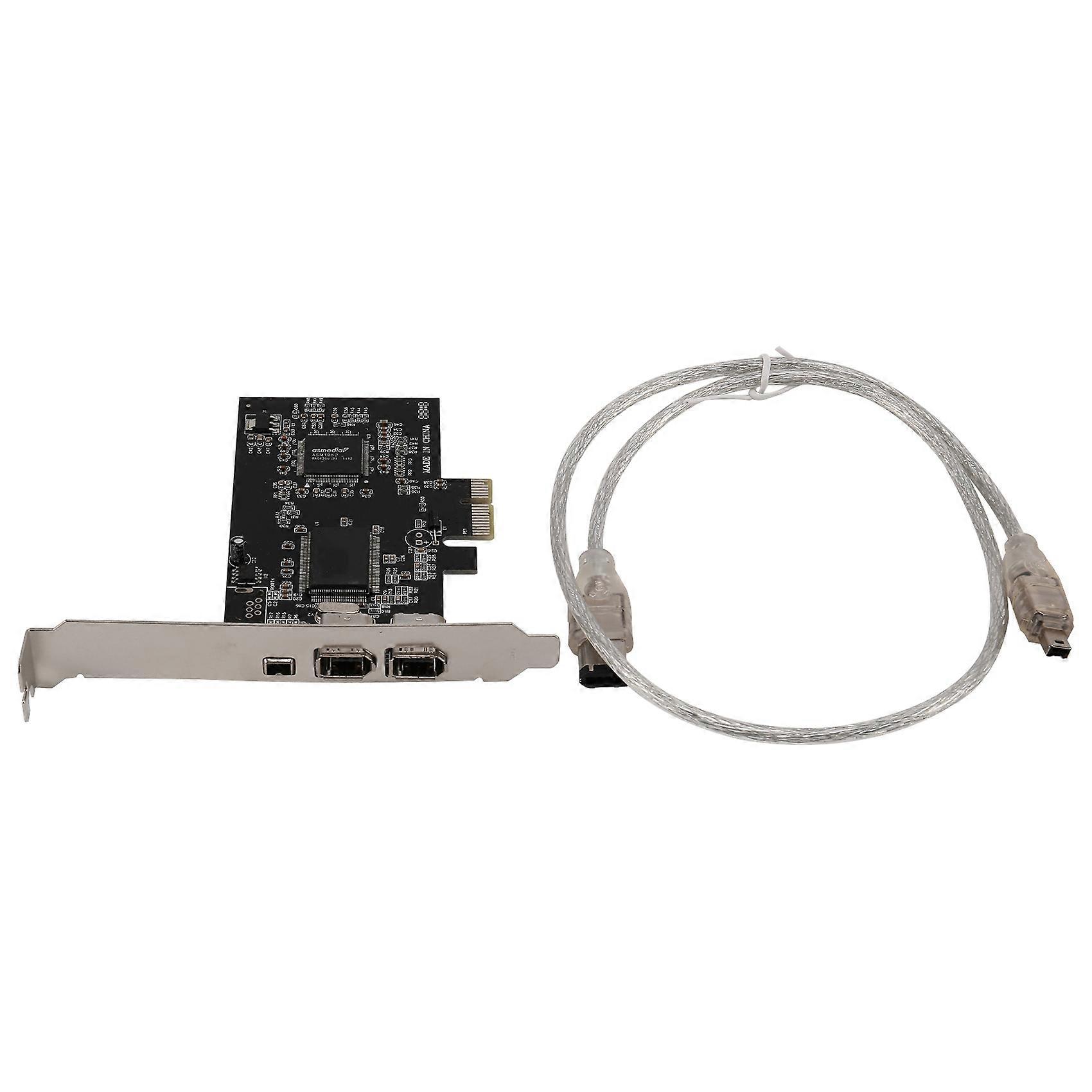 1394 Firewire Card,PCIe 3 Ports 1394A Firewire Expansion Card, PCI to External IEEE 1394 Adapter Co