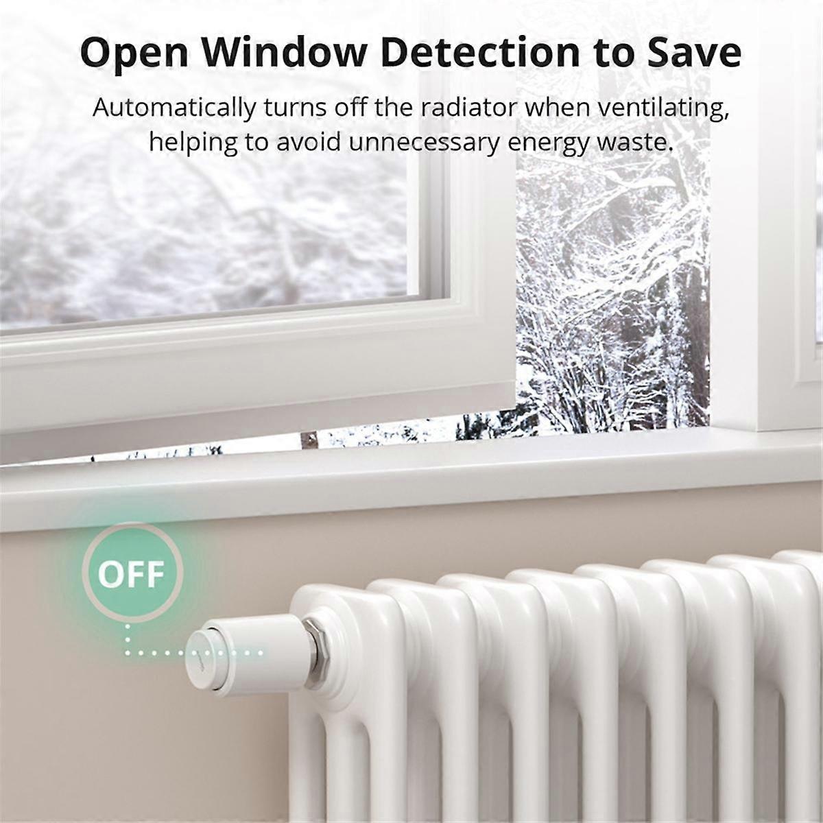 Smart Thermostatic Radiator Valve TRVZB Home Heating Temperature Control for Zigbee Alexa Google ZH