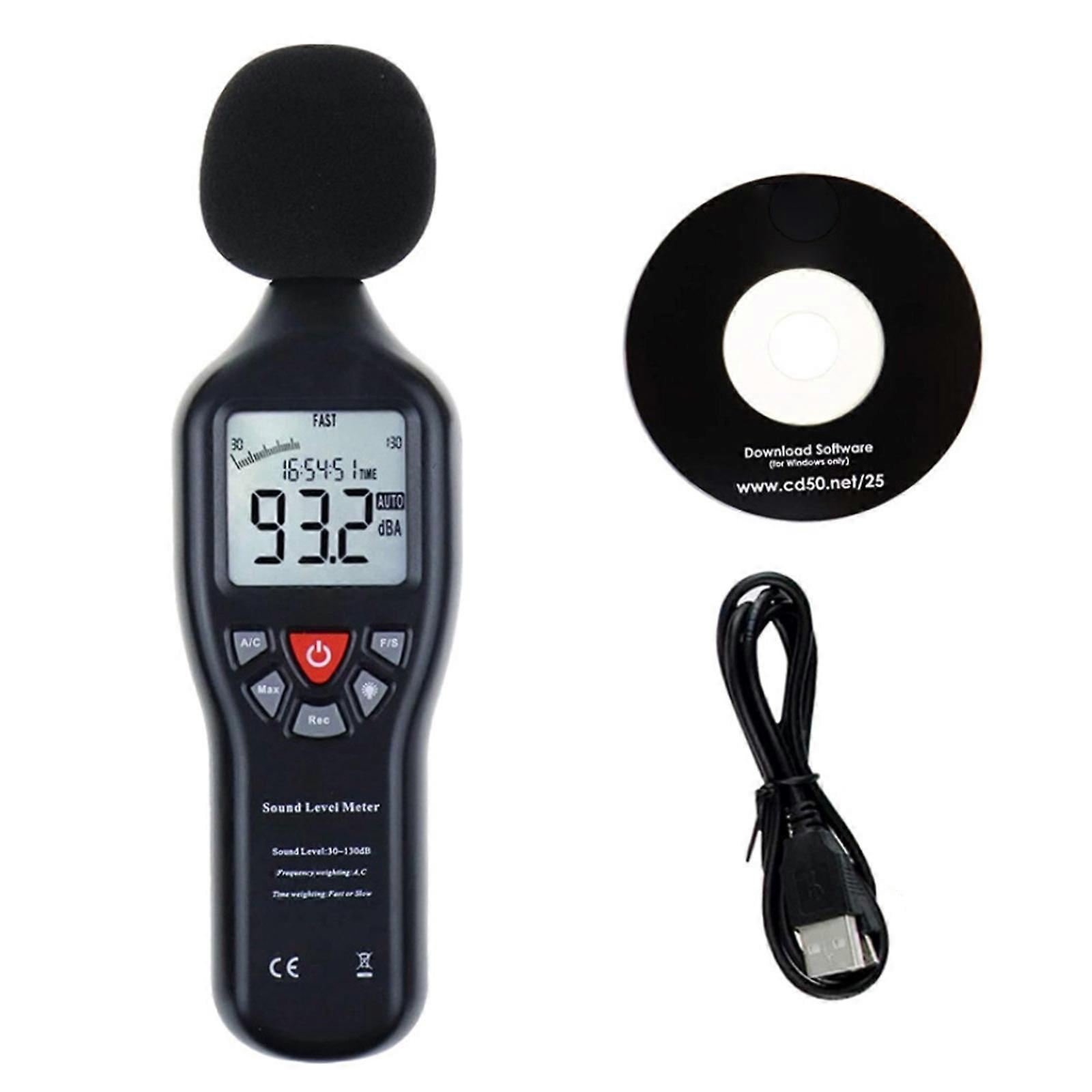 Digital Sound Level Decibel Noise Meter Tester Measurement 30~130db Fg