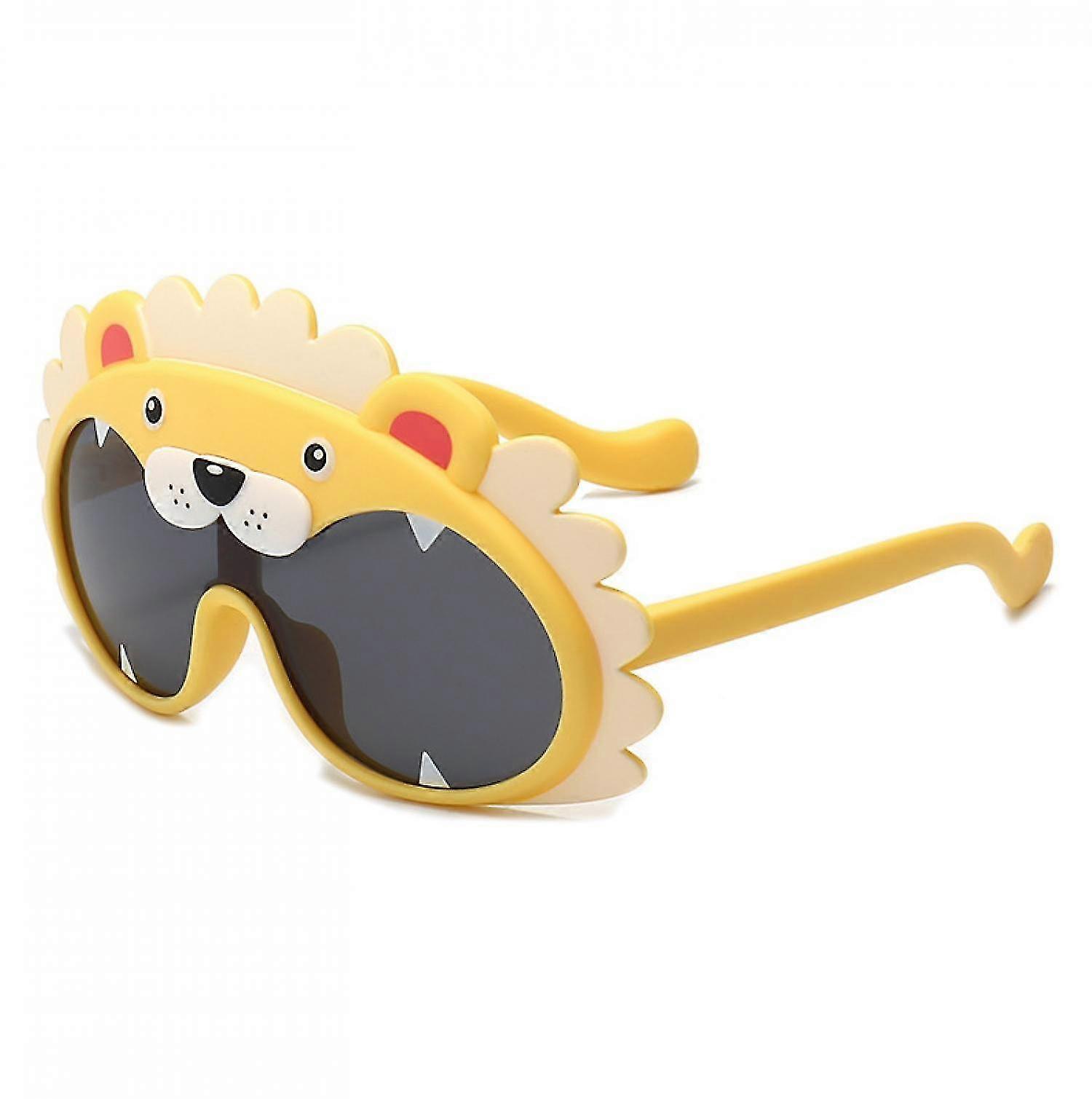 Cartoon Children's Sunglasses Student Sunglasses Polarized Glasses Small Sunglasses Large Frame Sunshade Mirror---yellow Frame Yellow Legsxq-sg11