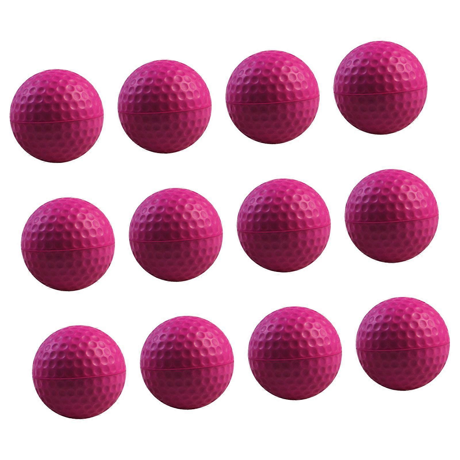 12x PU Sponge Practice Golf Balls Practical for Equipment Golf Games Hitting