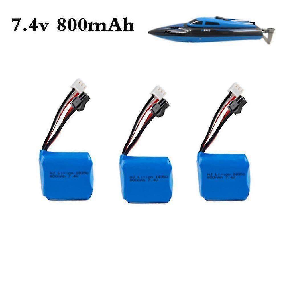 7.4v 800mah 18350 Li-ion Battery For H100 H102 H106 7.4v Battery For Jjrc S1 S2 S3 S4 S5 High Speed Rc Boat