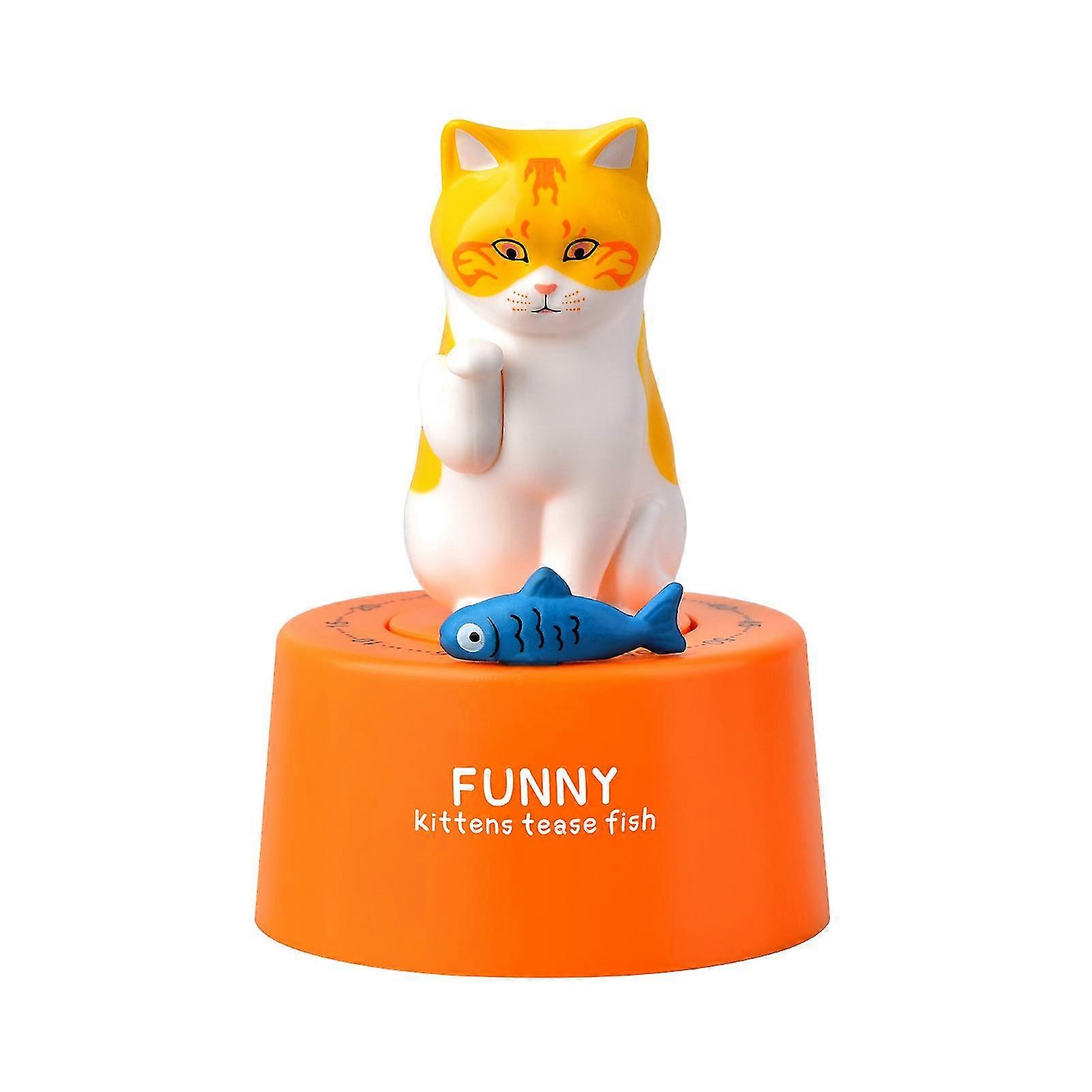 Timer Mini Mechanical Cat Kitchen Timer Students Homework Timer Kitchen Reminder For School Office Home Desktop Decor