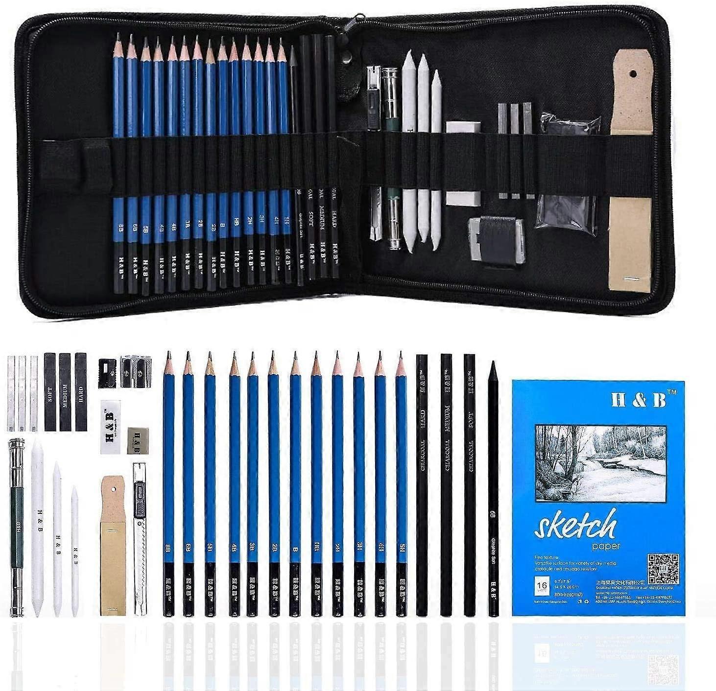 35 Pcs Sketching Pencils Set
