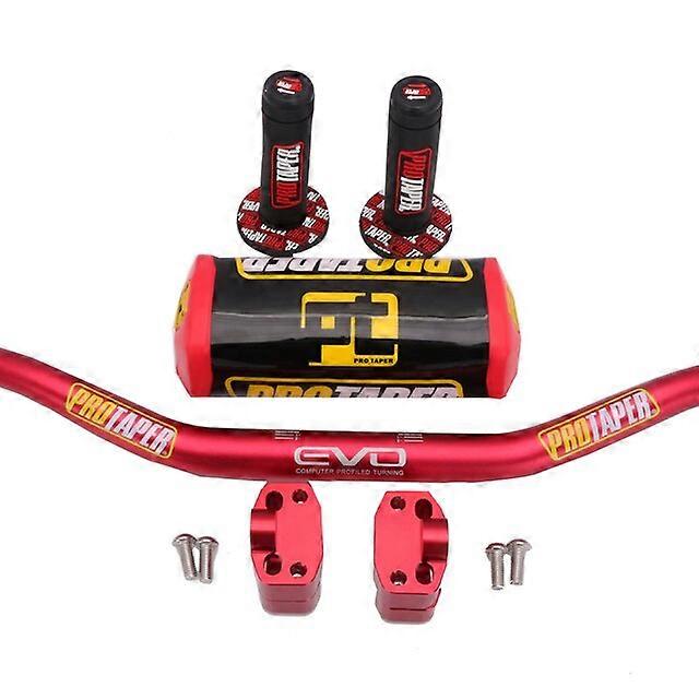 Aluminum 28mm Handlebar Bar Clamps Bar Pad Pack Fat Bar 1-1/8" For PRO Taper Dirt Pit Bike Motocross Motorcycle Handle Bar 800mm