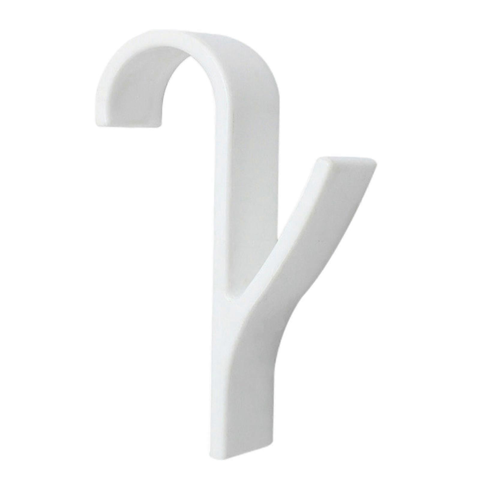 Bath Hook Holder Clothes Hanger Scarf Hanger Drying Space Towel Rack White