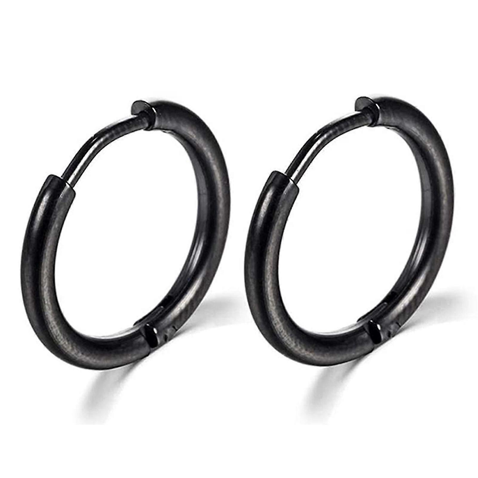 Thin Circle Ear Stud With Colorful/solid-color Elegant Stylish Dangler Jewelry For Women Men Unisex - Ya